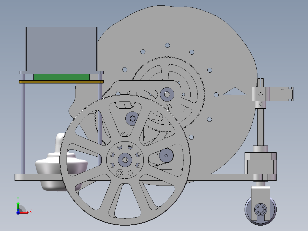 温差电动小车（长征路线）前视图