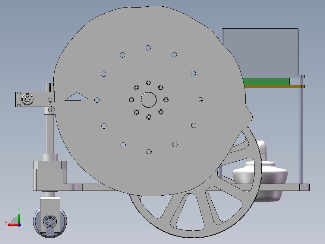 温差电动小车（长征路线）后视图