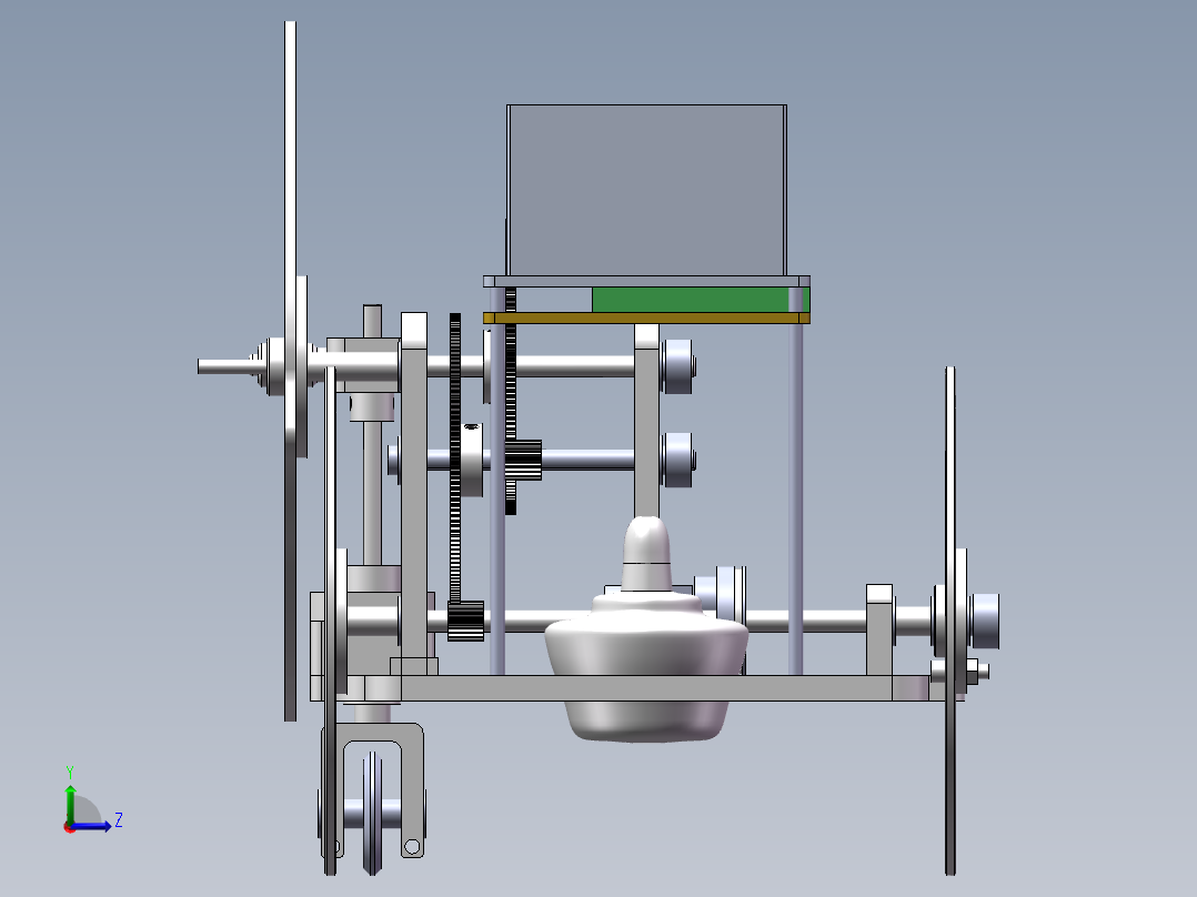 温差电动小车（长征路线）左视图