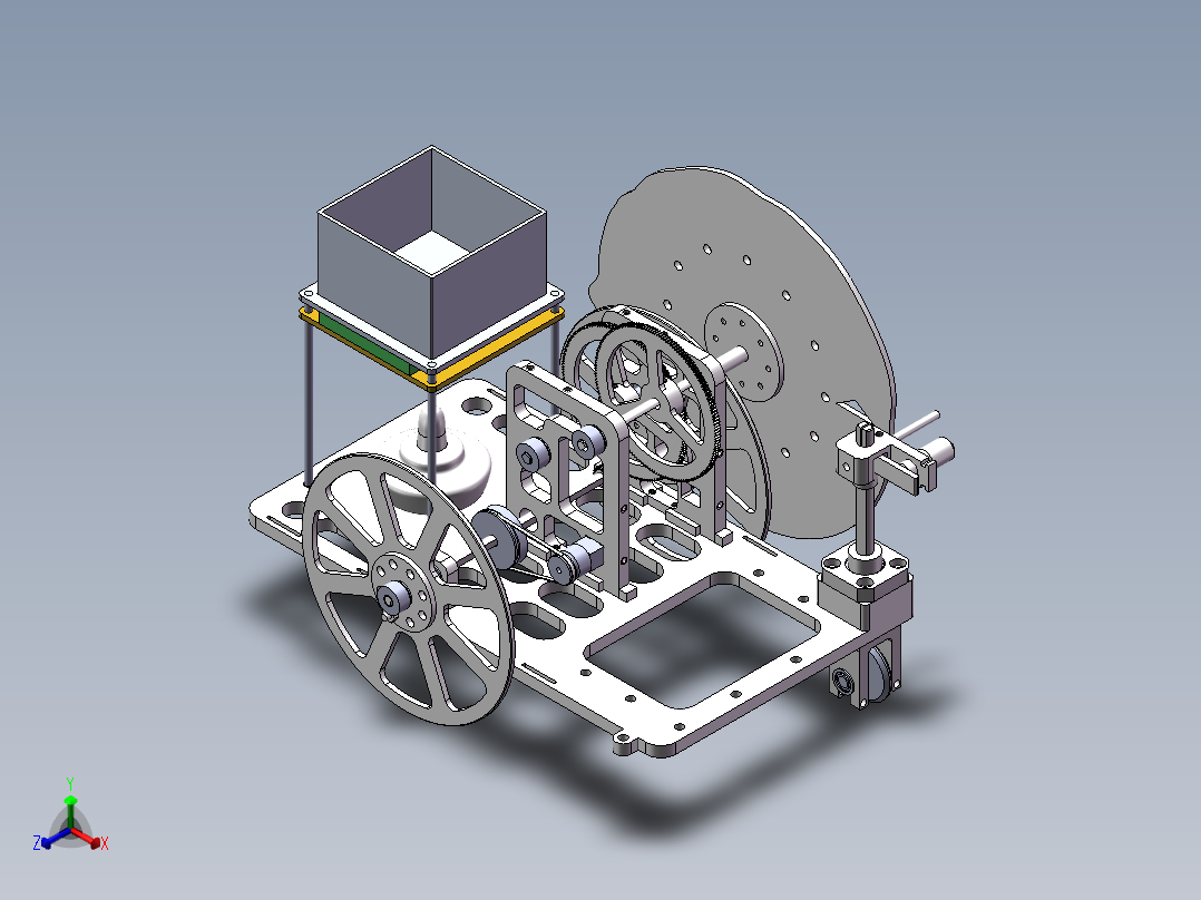 温差电动小车（长征路线）正等轴测图