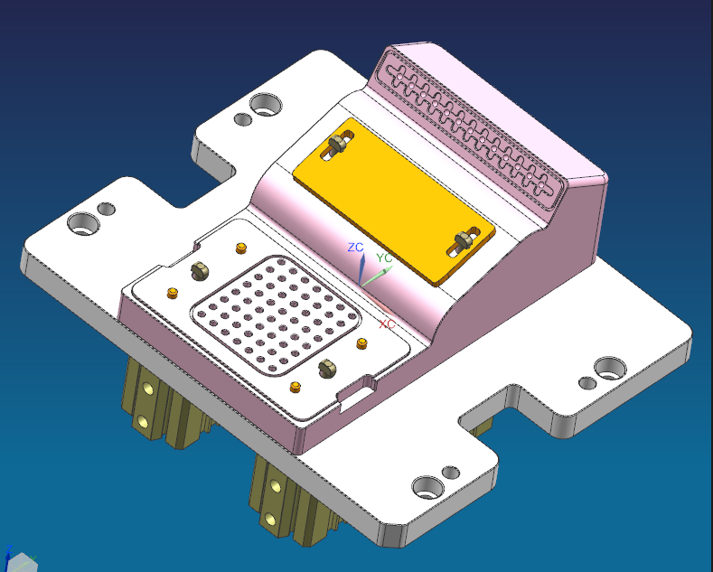 不规则金属书页板铣内腔异型结构CNC工装治具模型