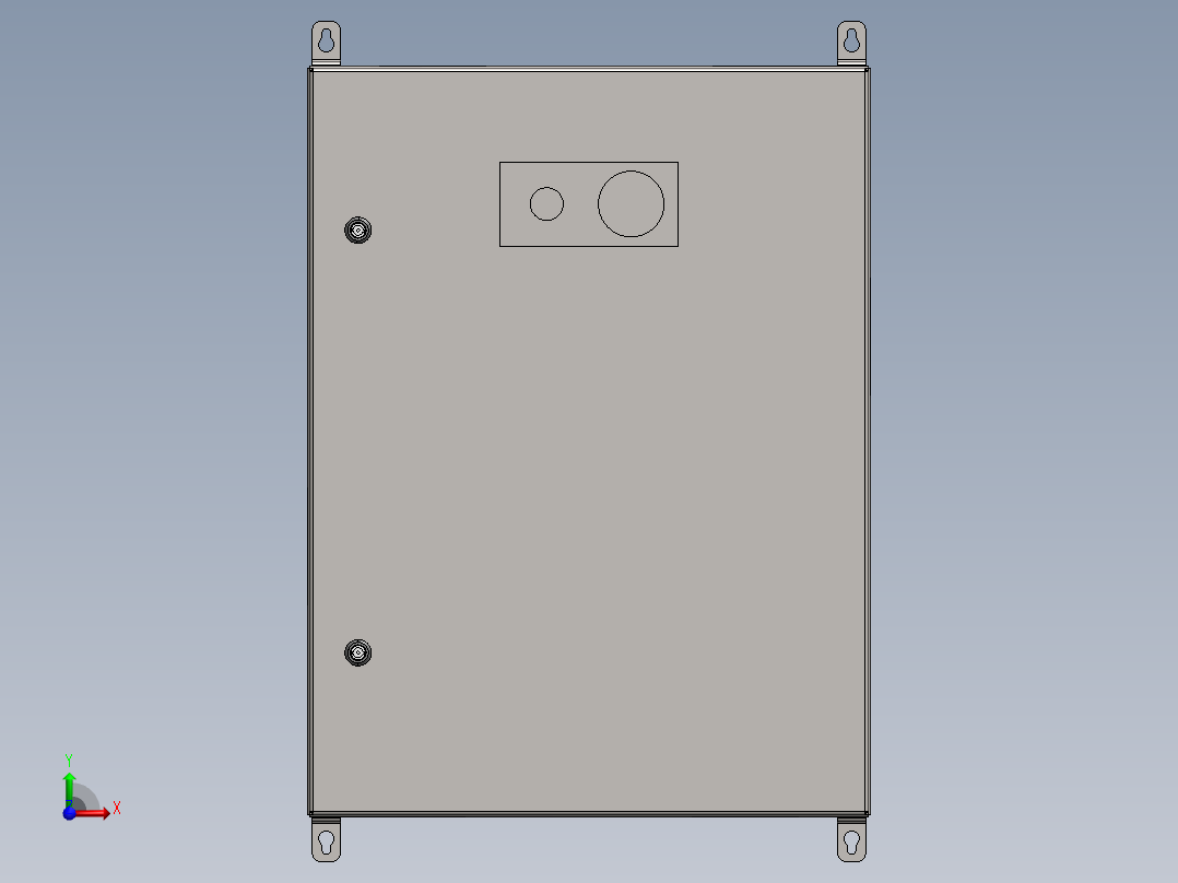 配电箱600x280x800前视图