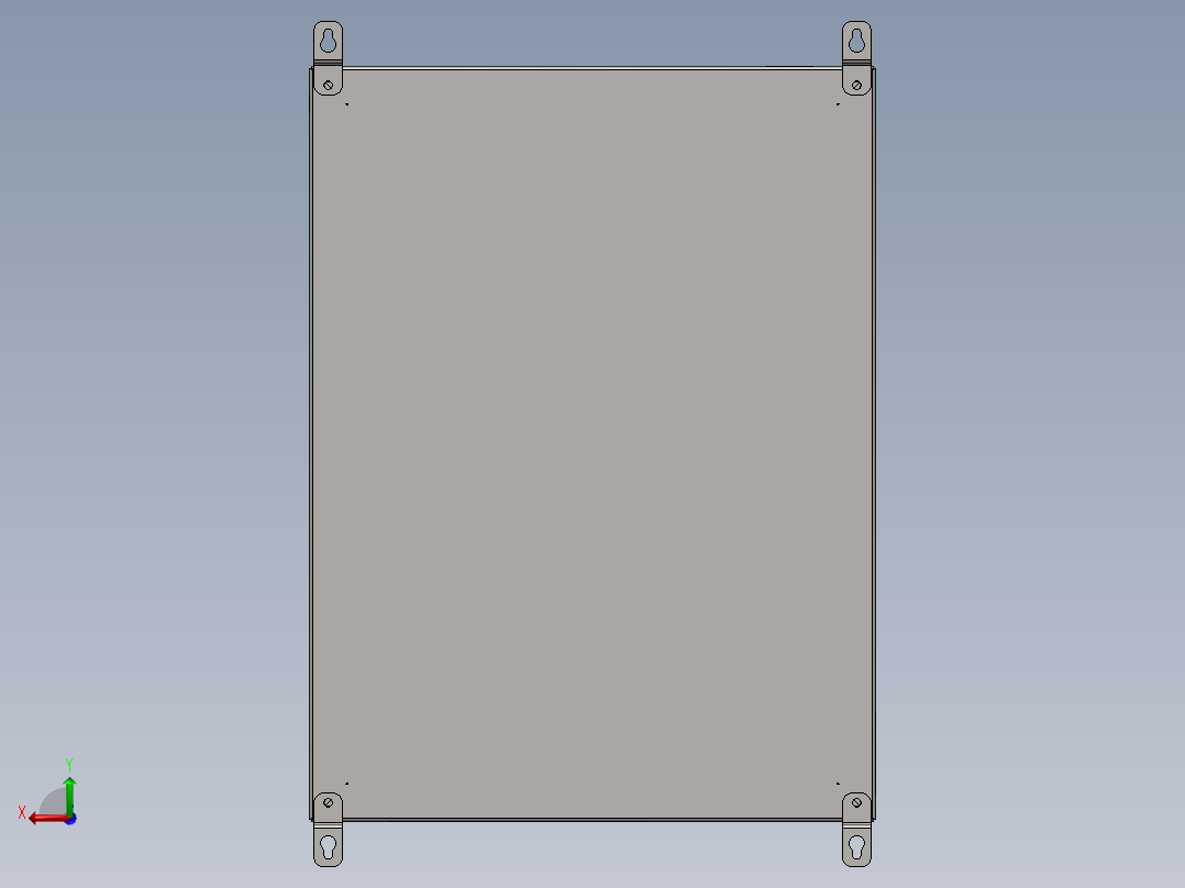 配电箱600x280x800后视图