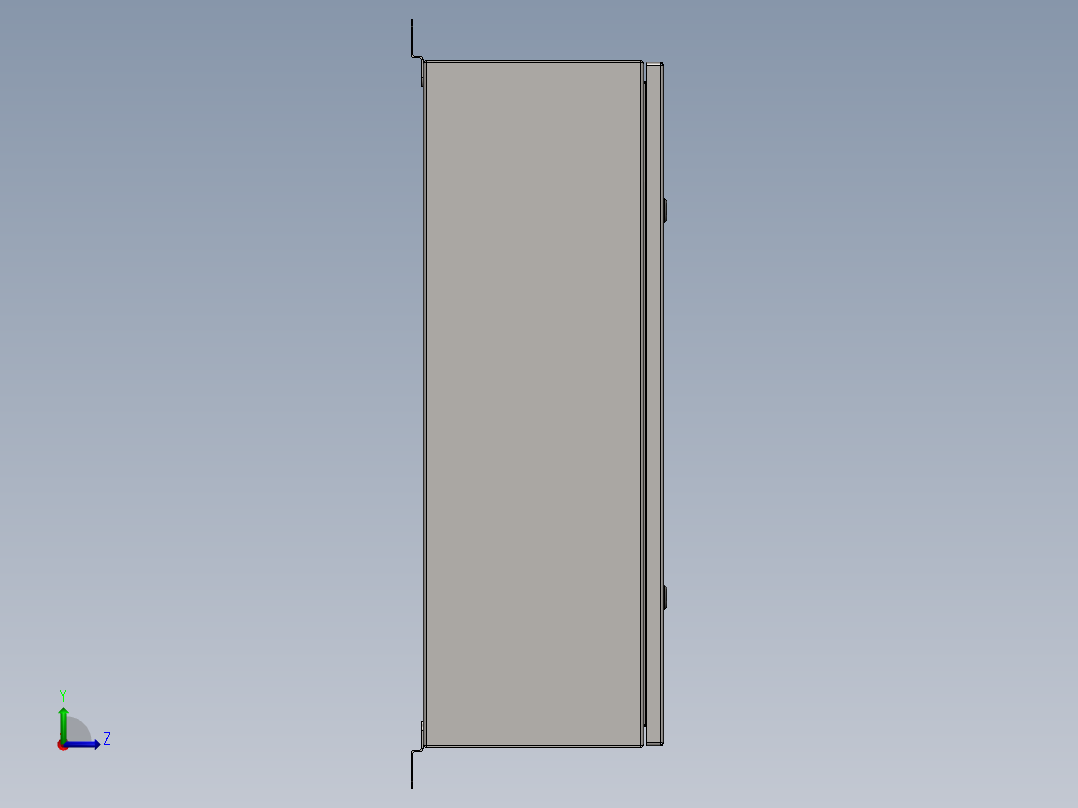 配电箱600x280x800左视图