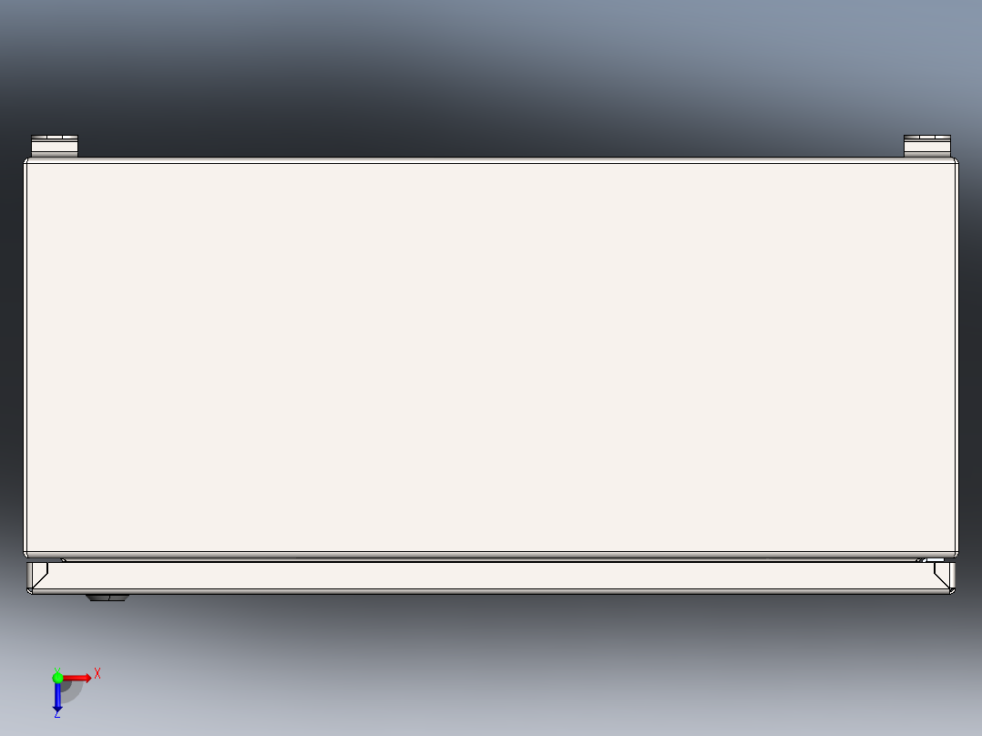 配电箱600x280x800俯视图