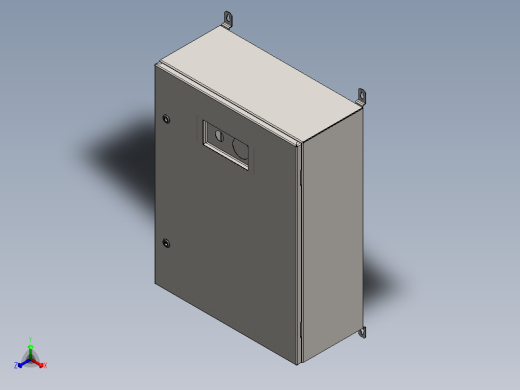 配电箱600x280x800正等轴测缩略图