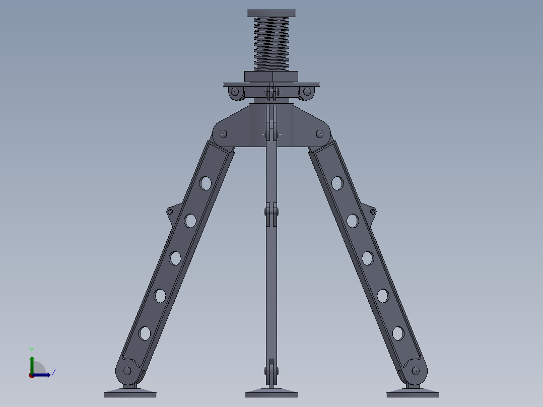 三脚架(3)左视图