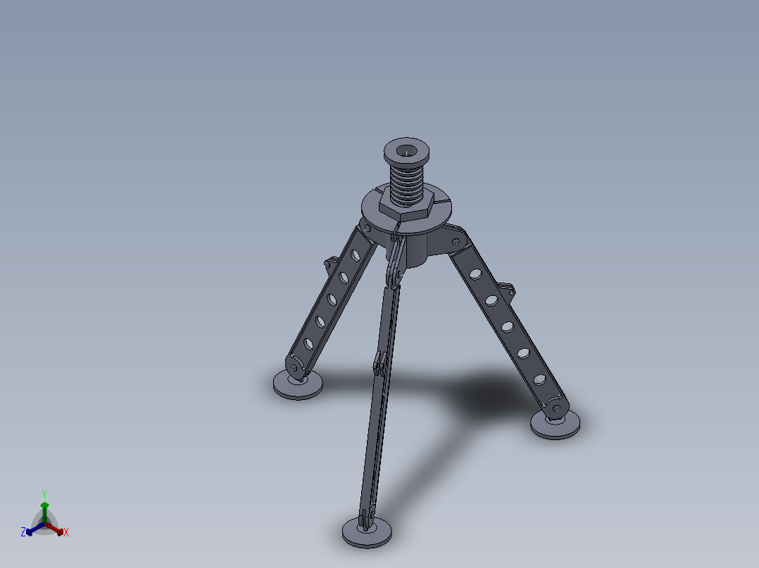 三脚架(3)正等轴测图