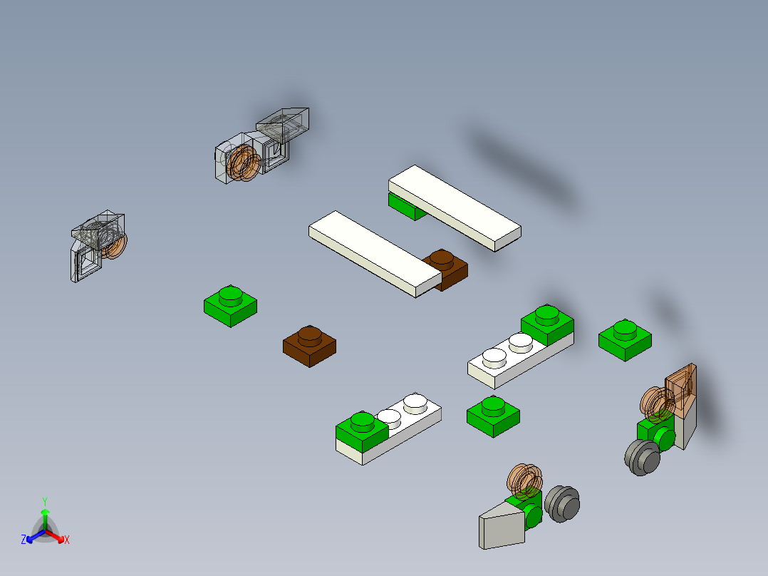 B3004209-乐高积木汽车正等轴测图