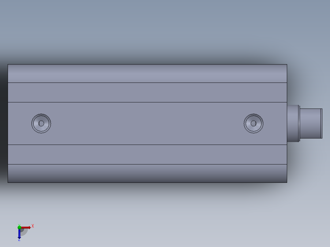 气缸（方型-20x10x50-3-mm-1.snapshot.1俯视图