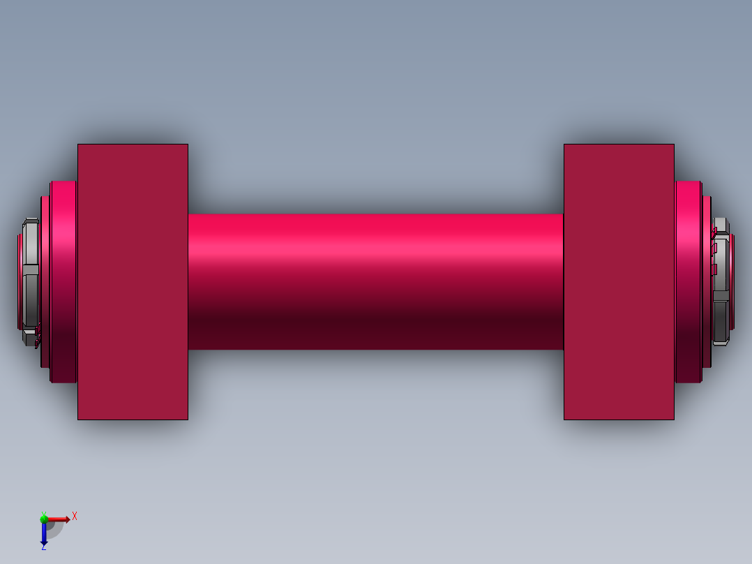 哈夫绞装配俯视图