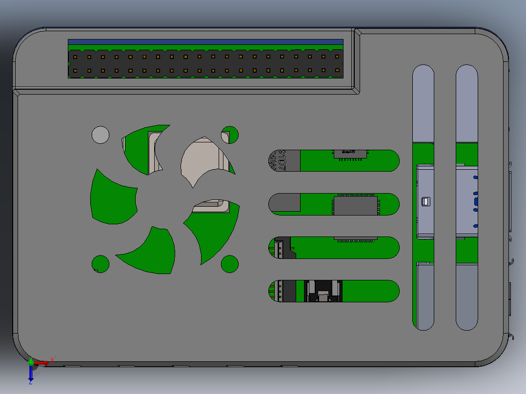 树莓派(9)俯视图