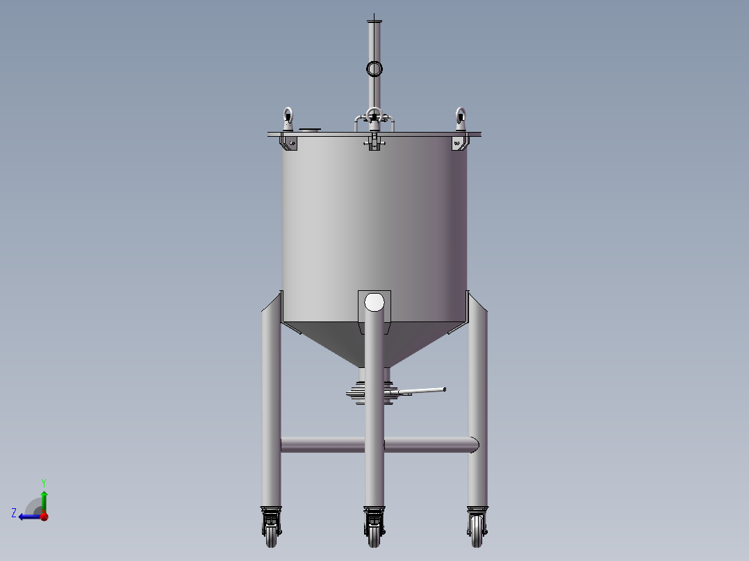 压力容积、小型压力容器右视图