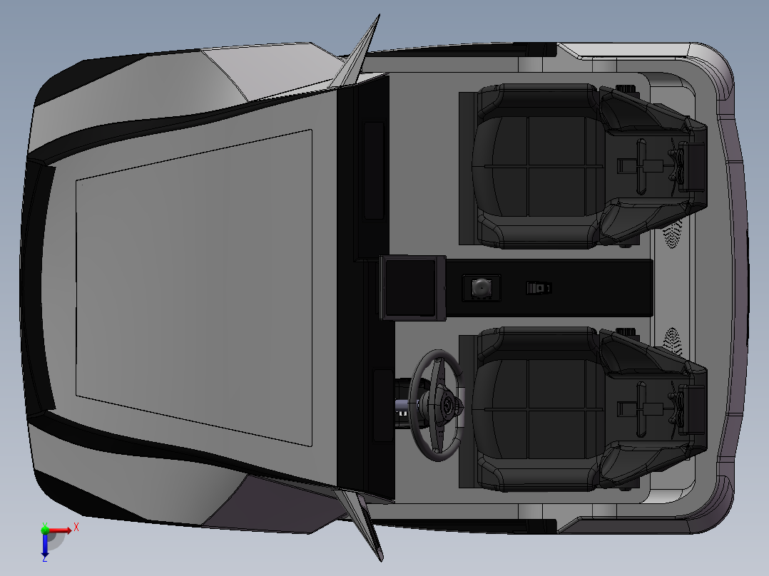 新概念双座模拟器模型 1188470俯视图