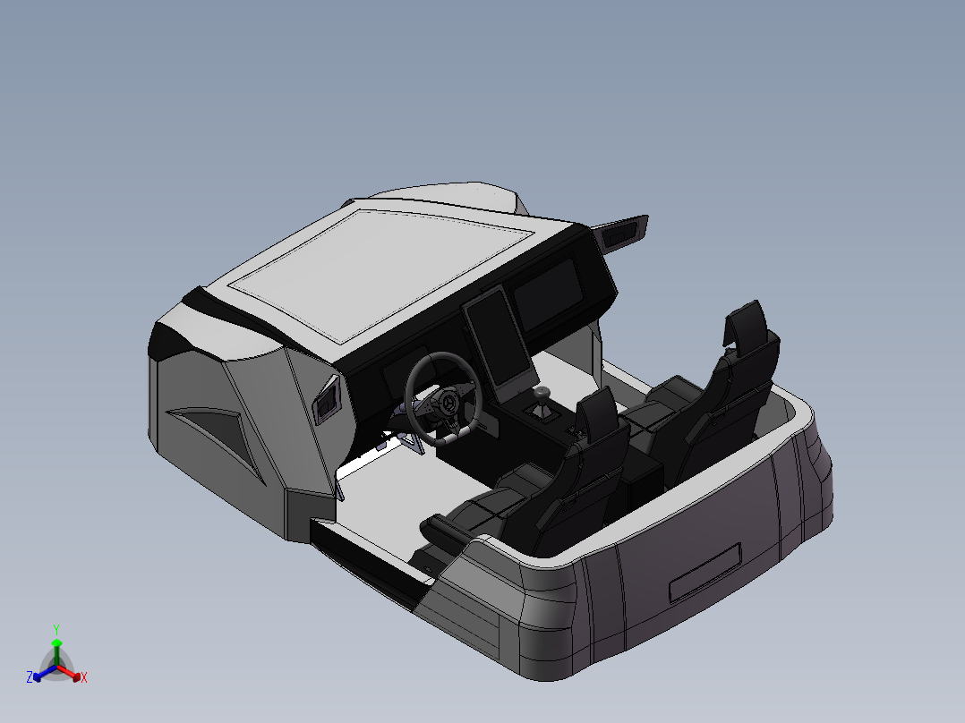 新概念双座模拟器模型 1188470正等轴测图