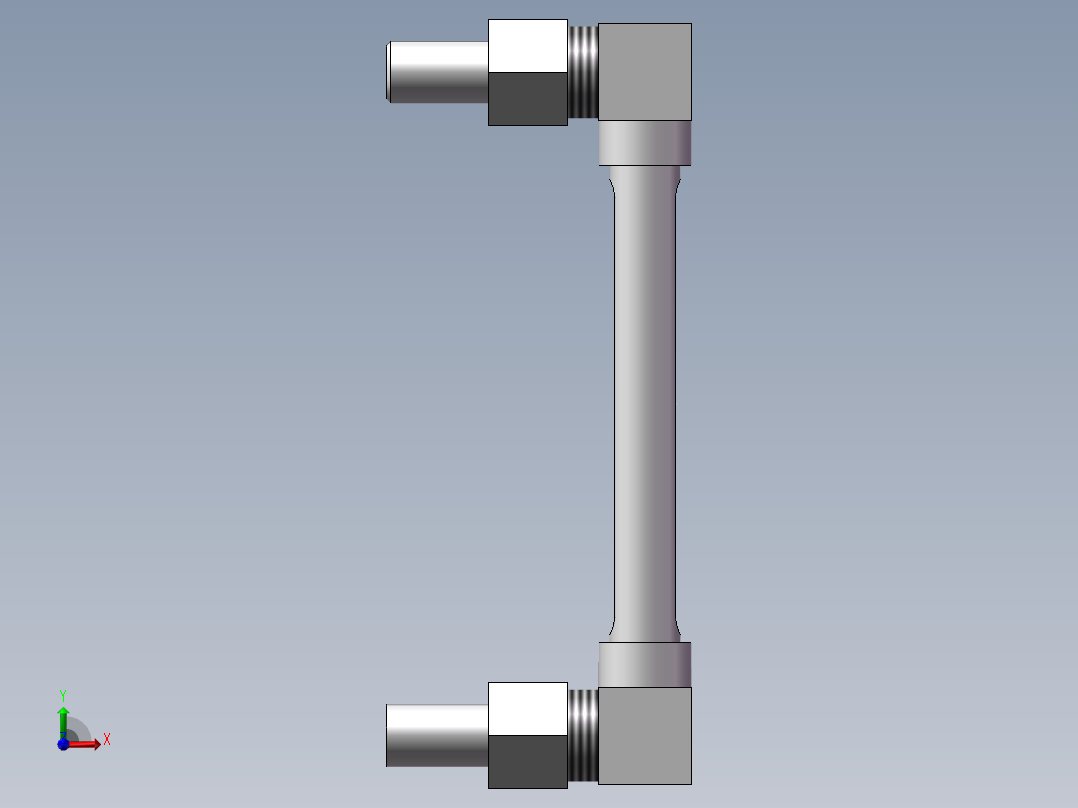 玻璃液位计L=150前视图