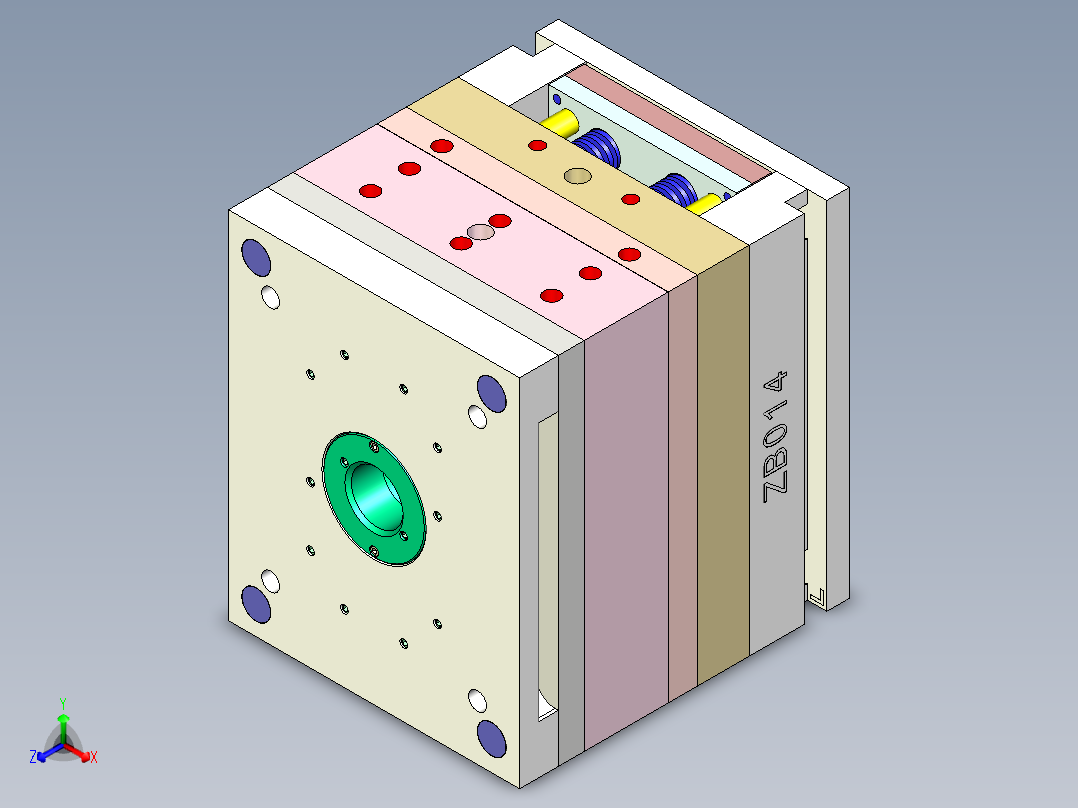 奶茶杯主体（推板顶出）