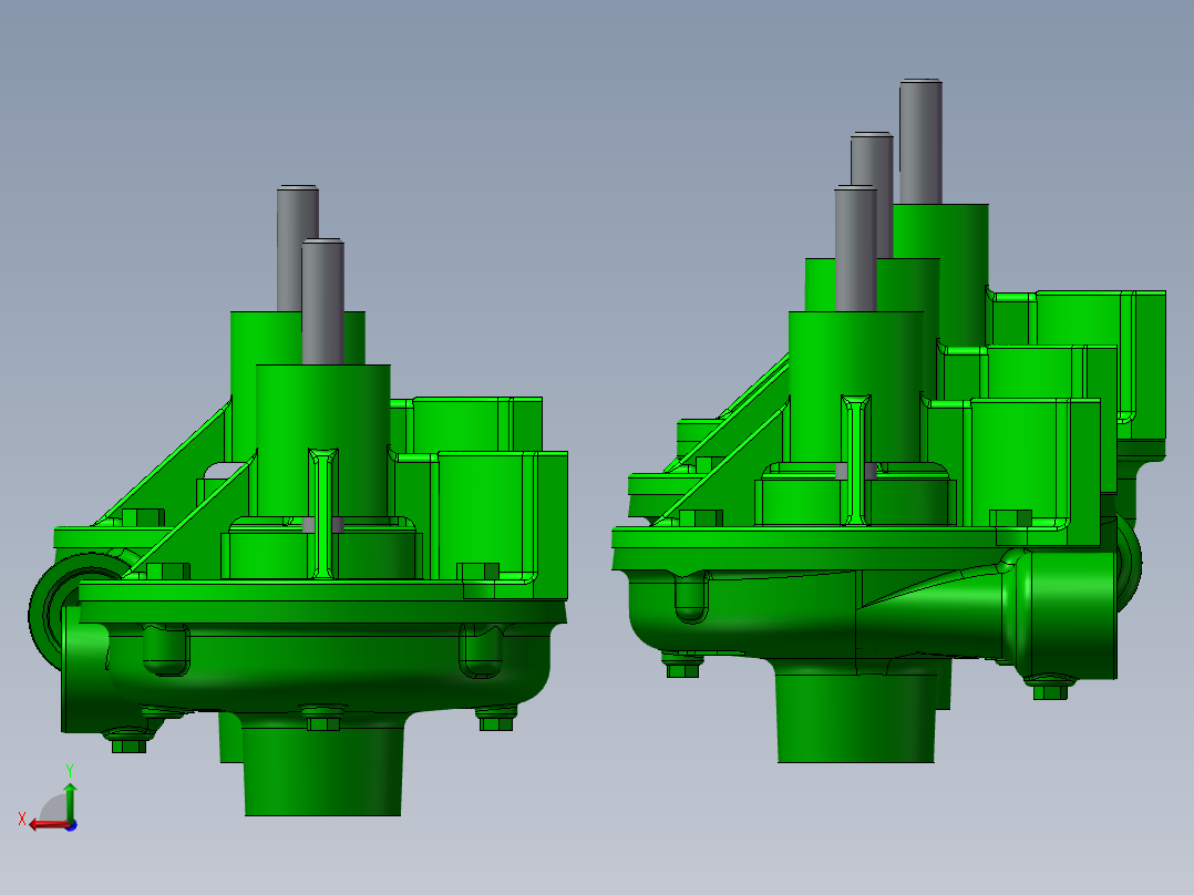 5款FMC-CW磁力离合器驱动离心泵模型后视图