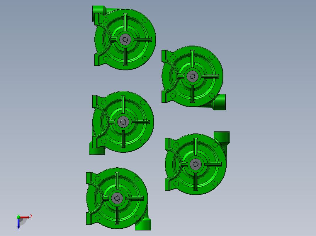 5款FMC-CW磁力离合器驱动离心泵模型俯视图
