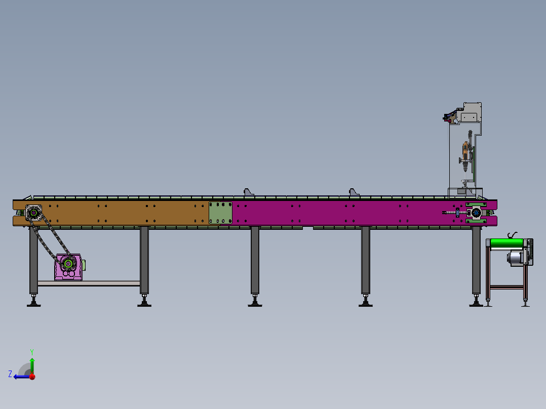 挂钩锁螺丝机  sw20右视图