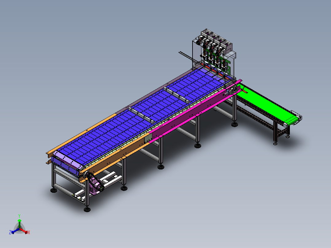 挂钩锁螺丝机  sw20正等轴测图
