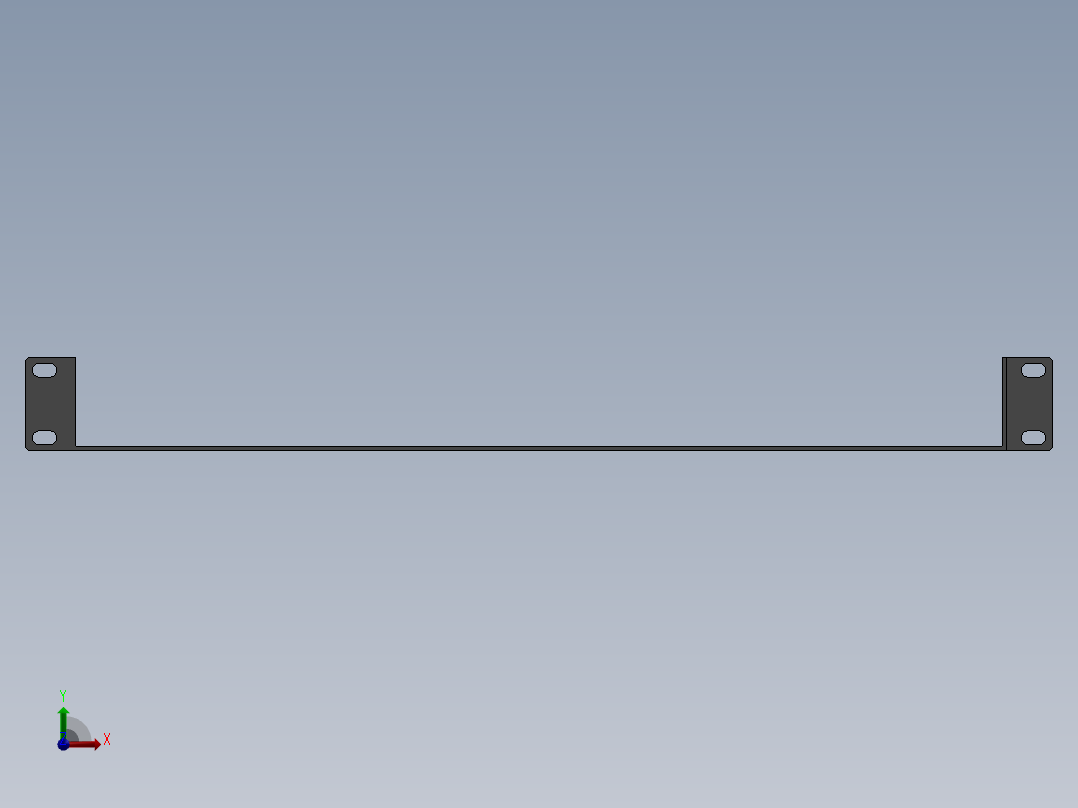 机架1u服务器机架19 11前视图