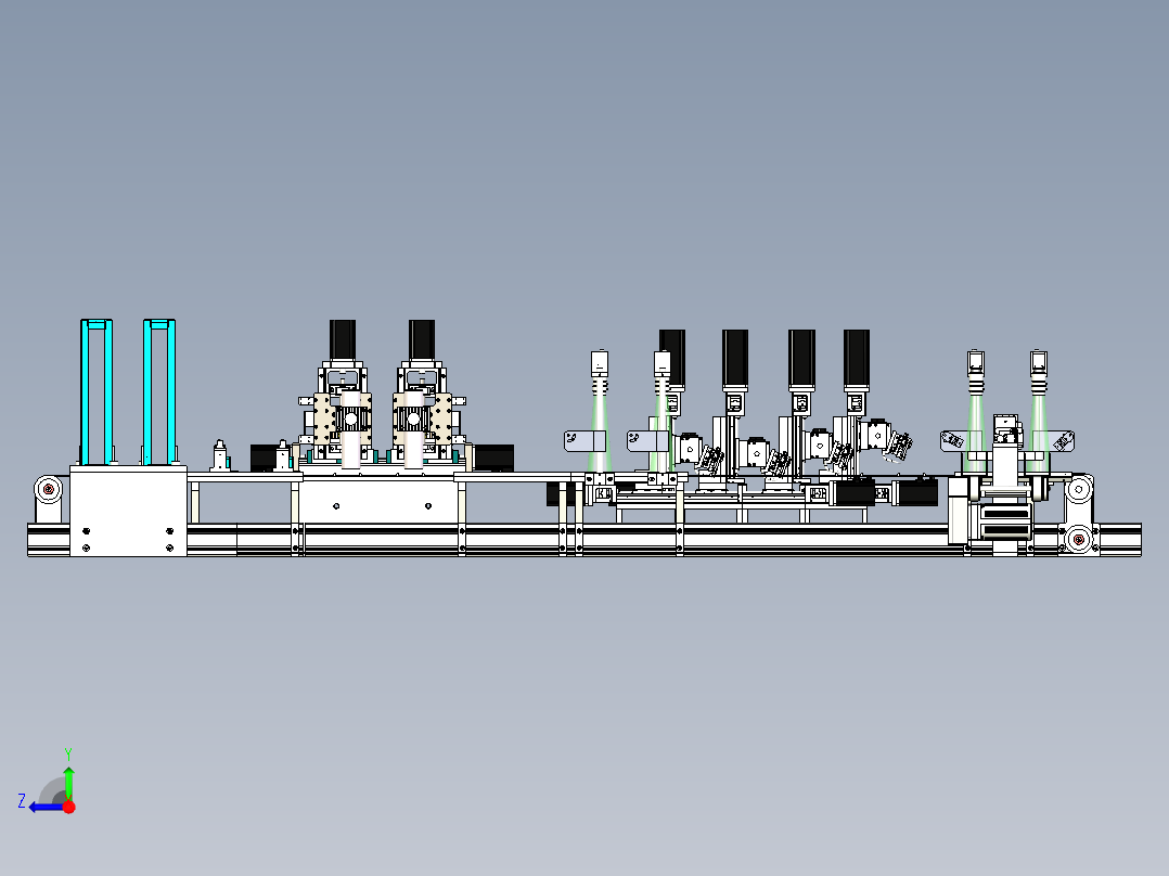铣槽挑线机（SW设计三维模型）右视图
