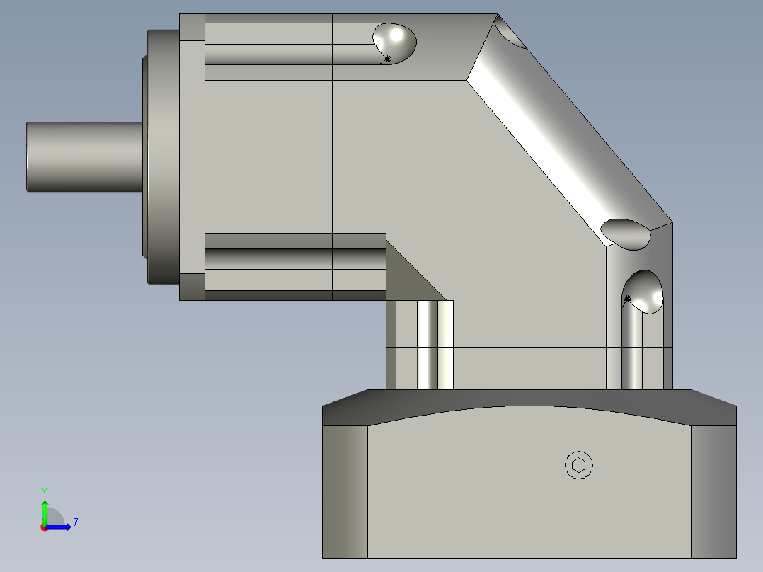 ABR090M1-010-S2-P2减速机左视图
