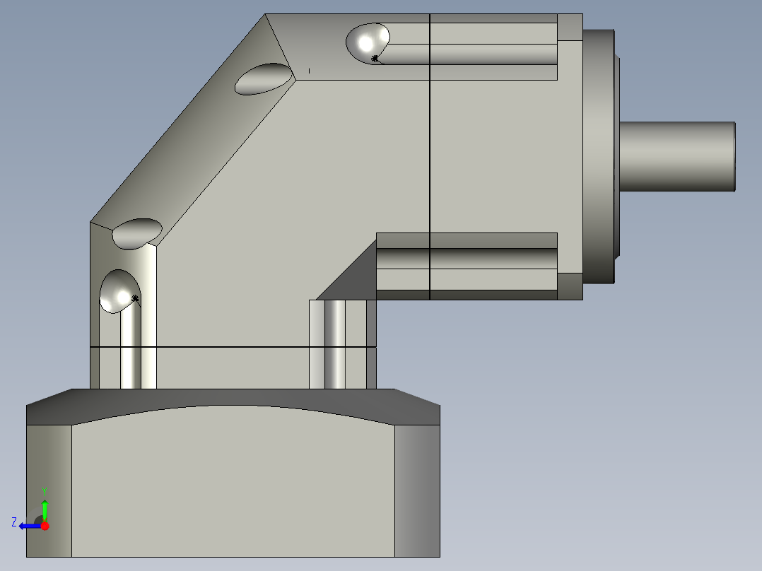 ABR090M1-010-S2-P2减速机右视图