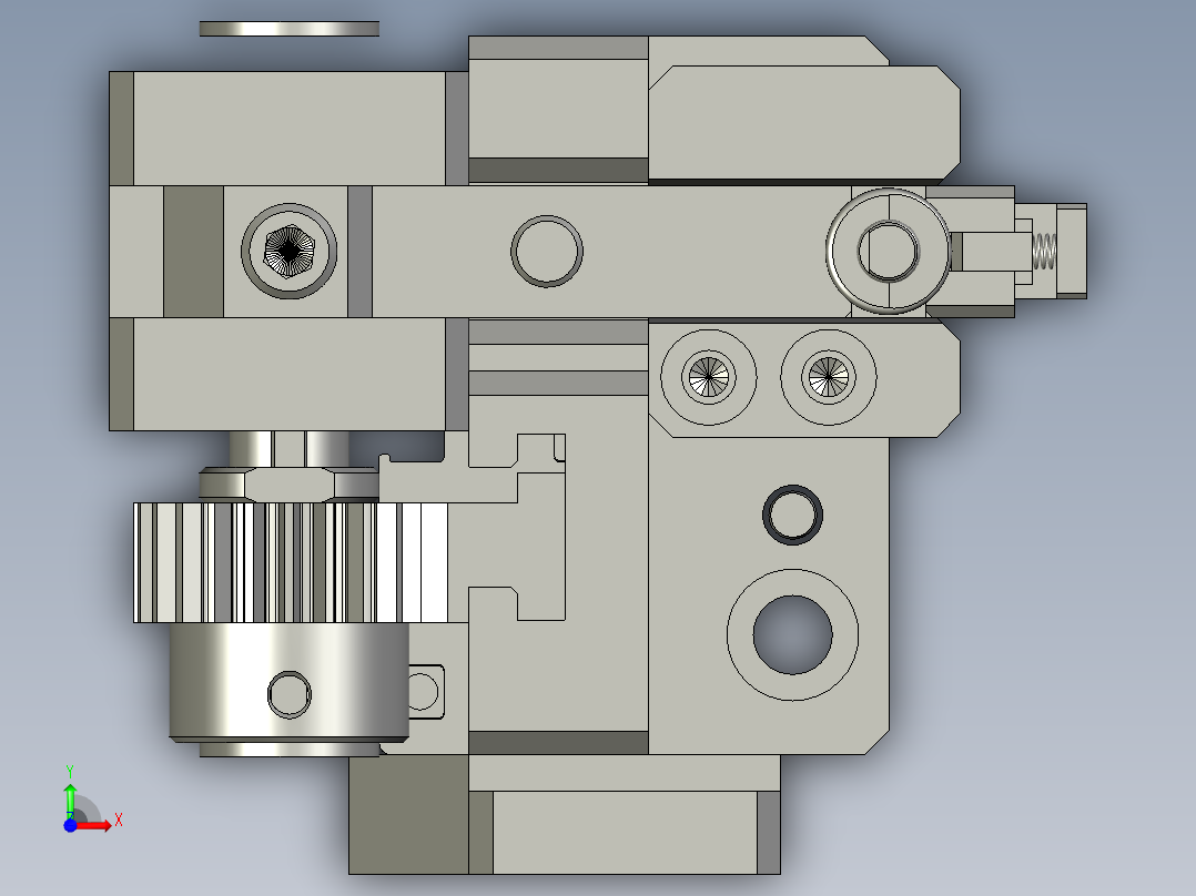 CXDQ02-05-02-00齿轮式翻转机构前视图