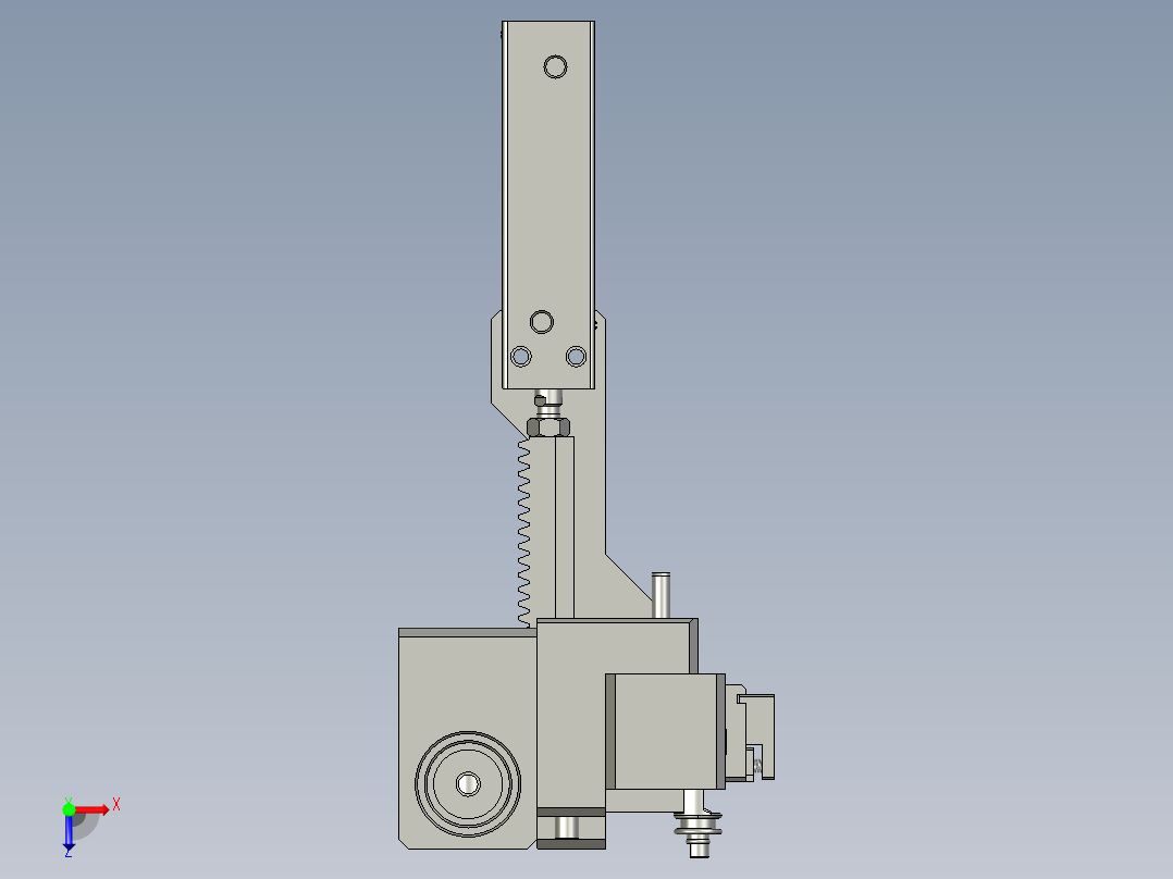 CXDQ02-05-02-00齿轮式翻转机构俯视图