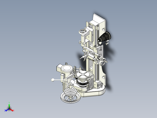 老式Atlas 10F普通车床模型3D图纸正等轴测缩略图