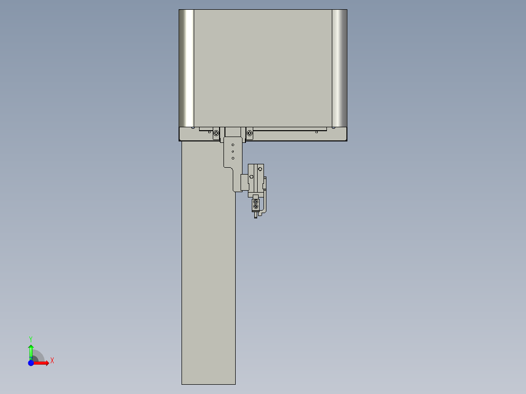 磁路下料机械手前视图