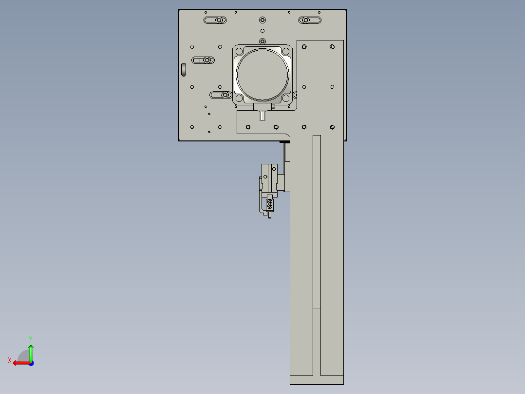 磁路下料机械手后视图