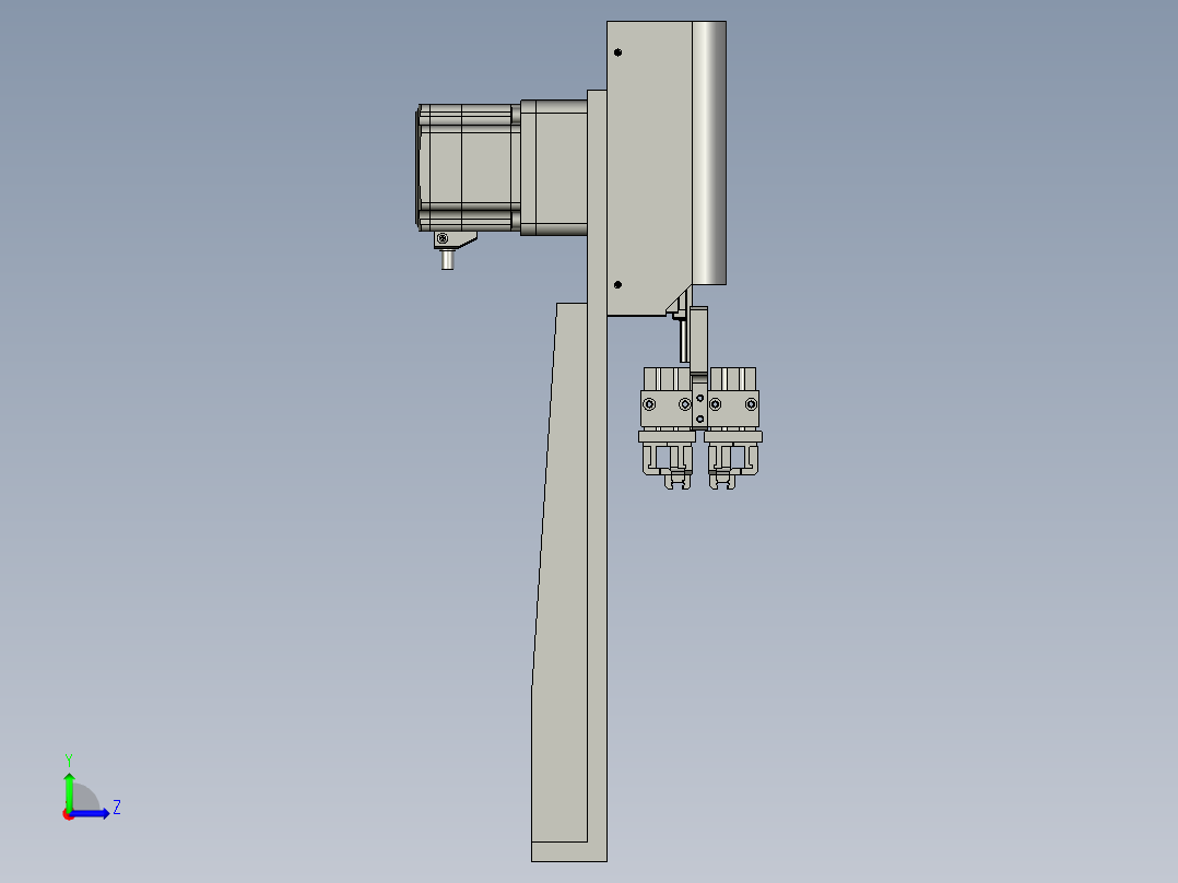 磁路下料机械手左视图