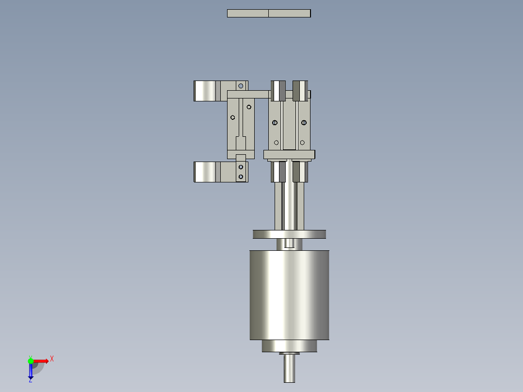 爪产品装配俯视图