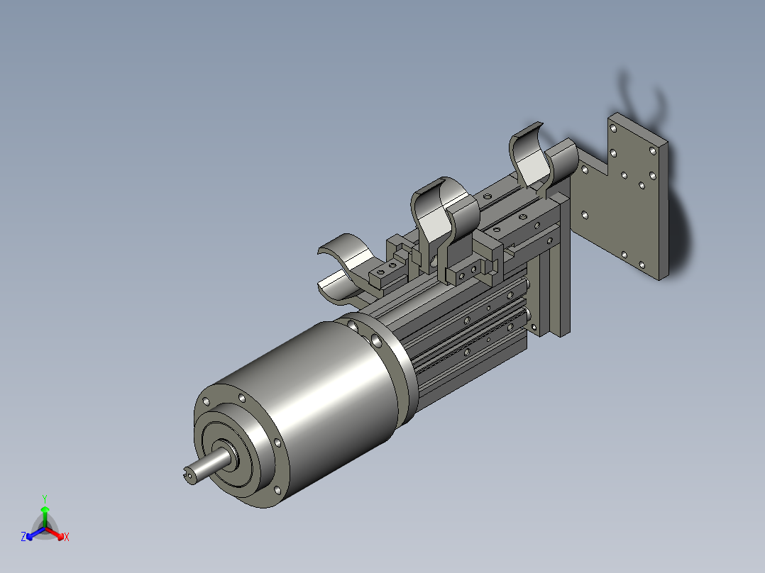 爪产品装配正等轴测图
