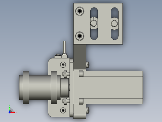 电机推料固定组件前视缩略图