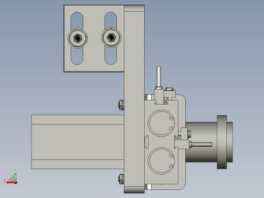 电机推料固定组件后视缩略图