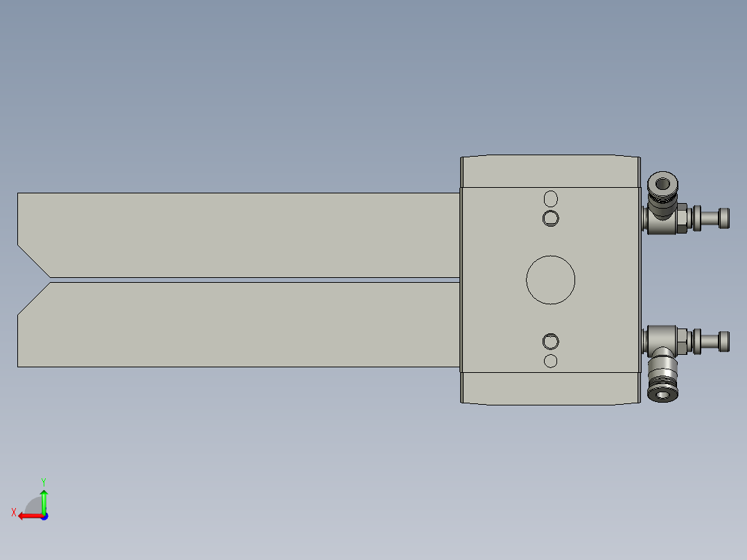 夹爪2组件后视图