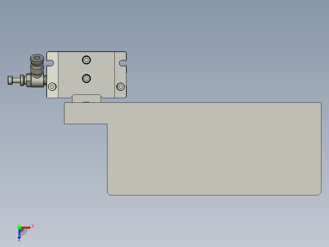 夹爪2组件俯视图