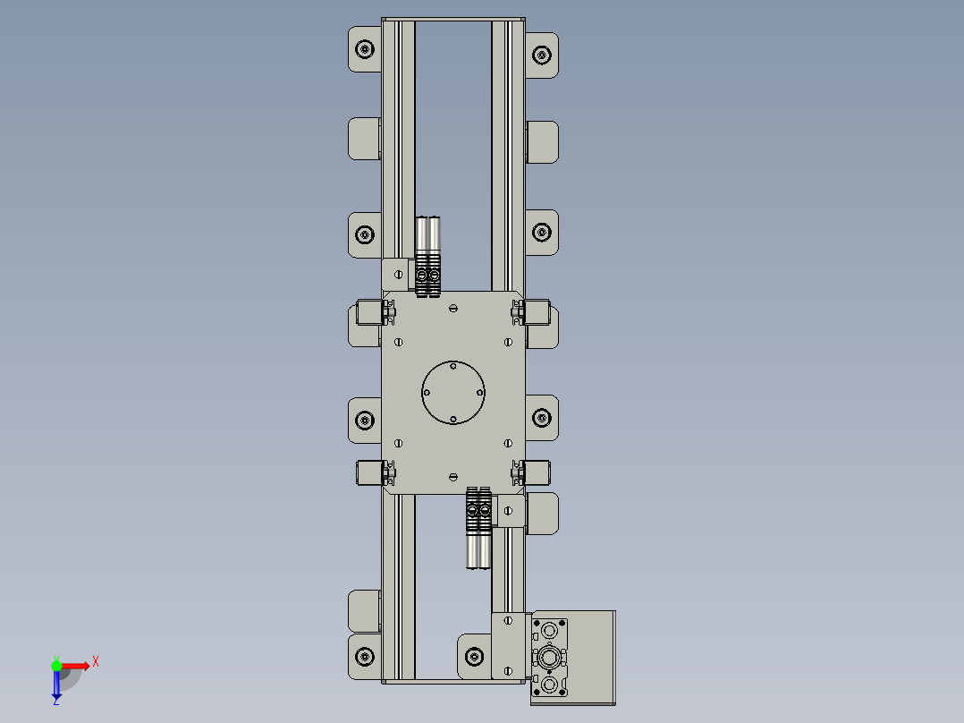 8074-0200-0000顶泡沫夹具-8261俯视图