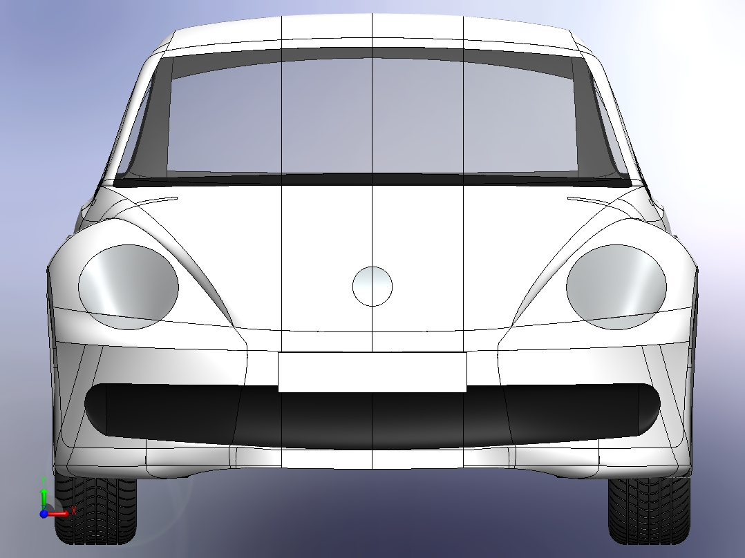 大众甲壳虫2013前视图