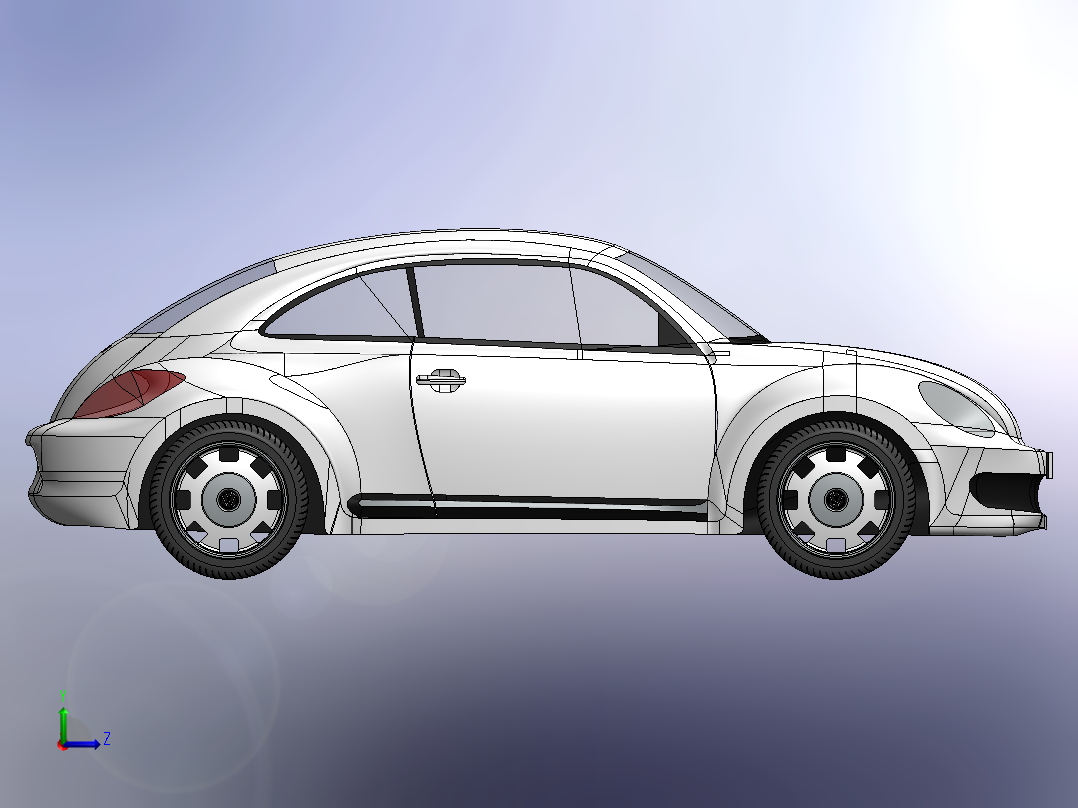 大众甲壳虫2013左视图