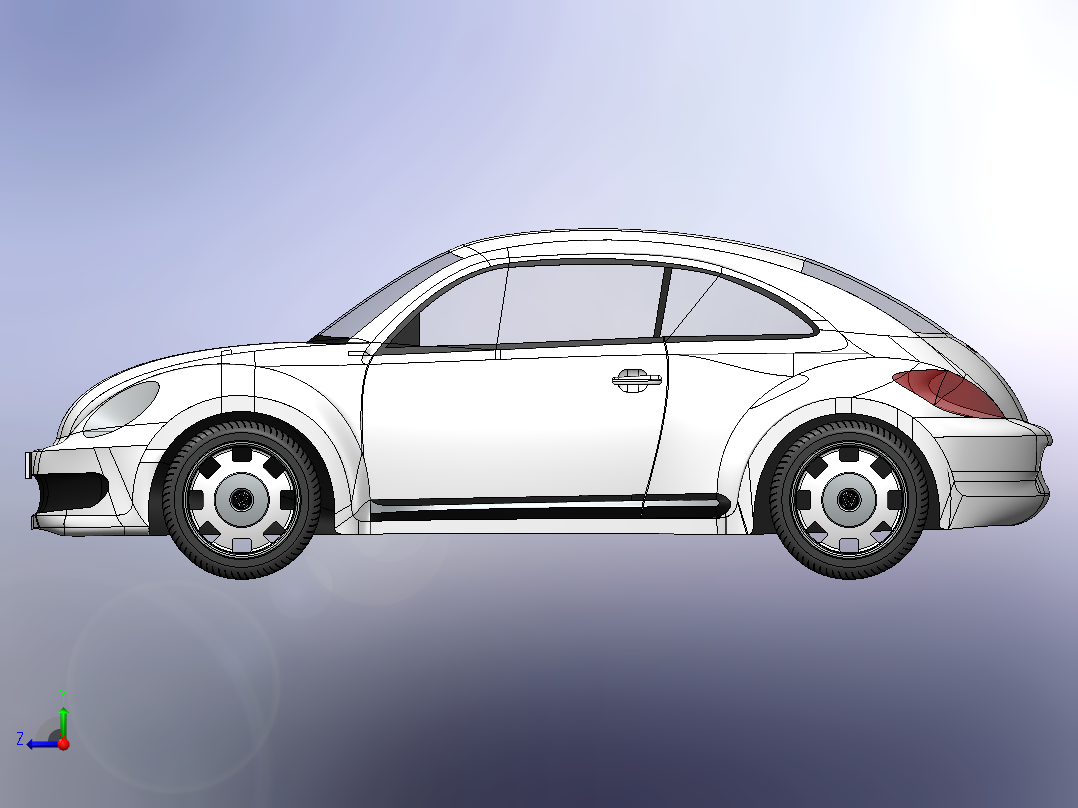 大众甲壳虫2013右视图