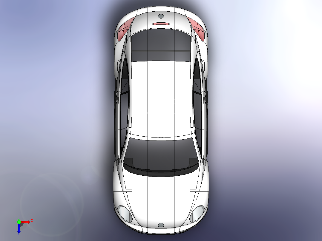 大众甲壳虫2013俯视图