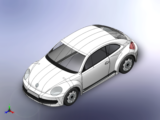 大众甲壳虫2013正等轴测缩略图