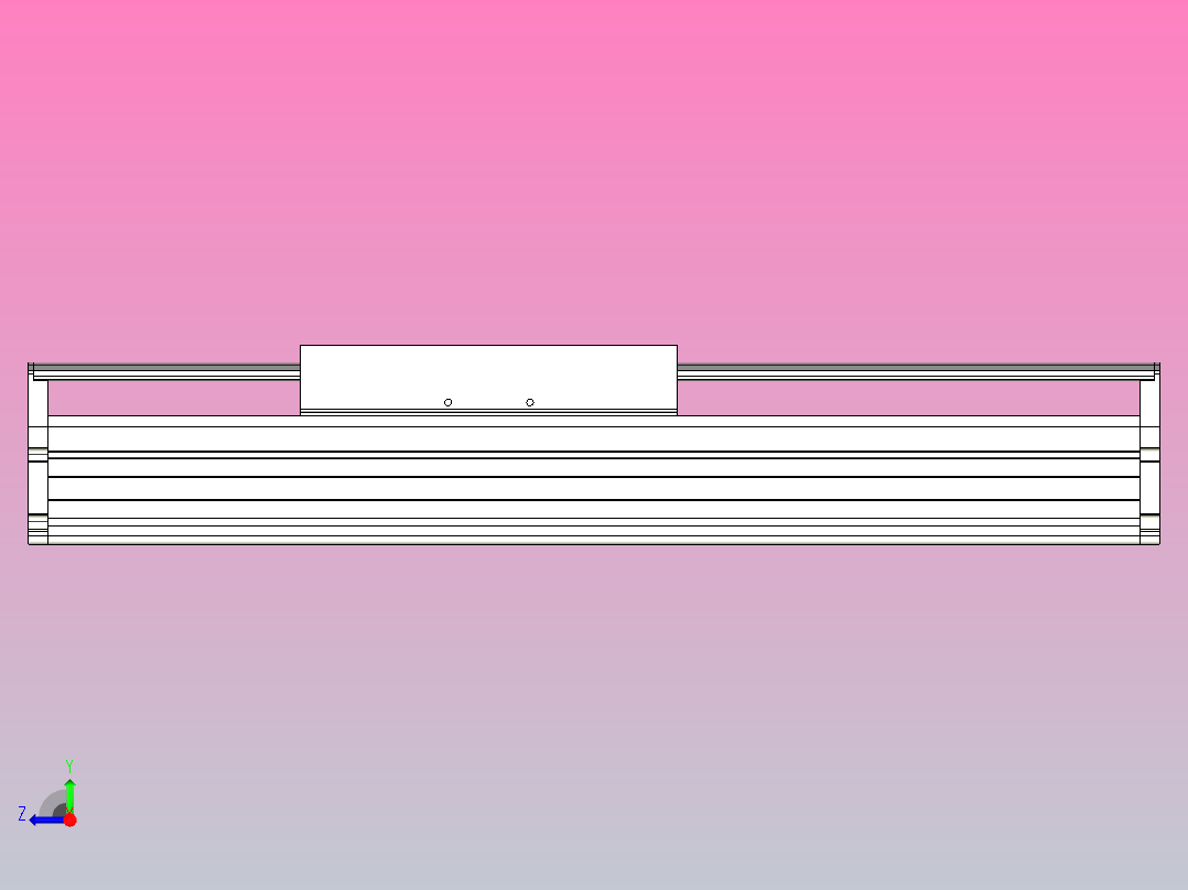 MTH22标准螺杆滑台[MTH22-L#-100-M-P75-C3]右视图