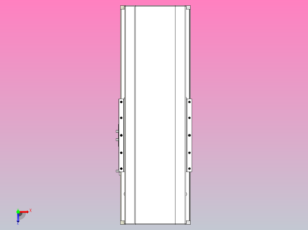 MTH22标准螺杆滑台[MTH22-L#-100-M-P75-C3]俯视图