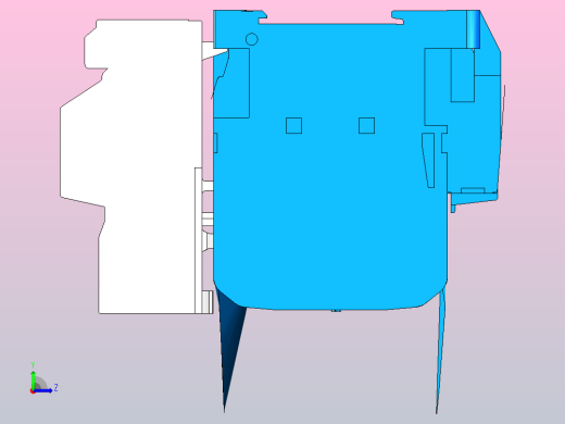 带热继电器TH-T18的接触器S-T10三菱电机，左视缩略图